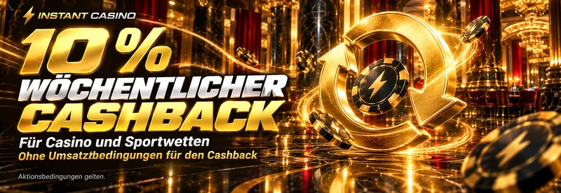 Instsnt-casino-Woechentlicher-Cashback
